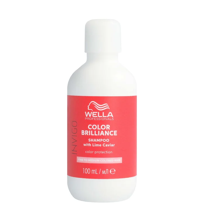 Wella Professionals Care Invigo Color Brilliance Shampooing de Protection de la Couleur pour Cheveux Fins/Moyens 100 ml