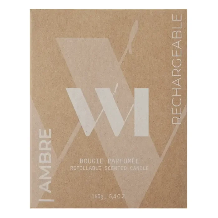 Whatmatters bougie rechargeable ambrée 160g