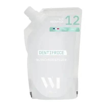 WHATMATTERS DENTIFRICE BLANCHEUR & FLUOR ECO RECHARGE N°12 180ML