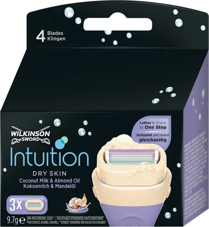 Wilkinson Razor Blades Intuition Blades Peau Sèche 3 lames