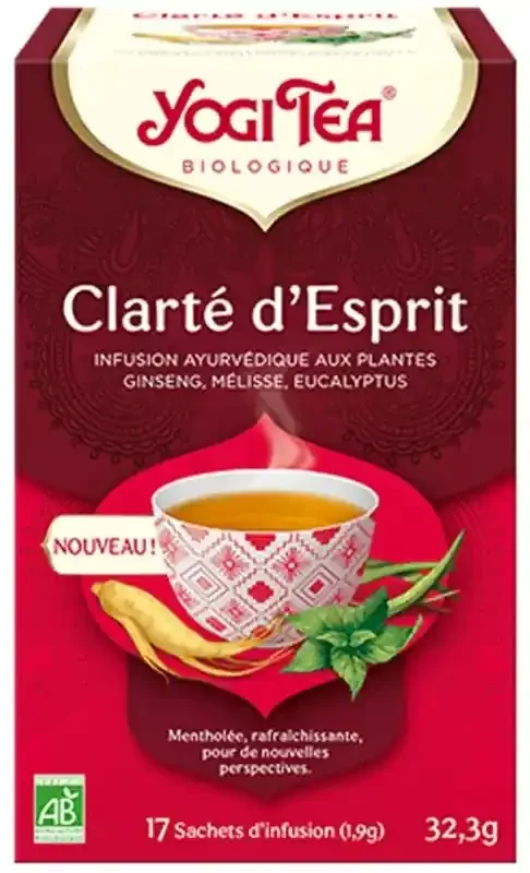 Yogi Tea Clarté d‘Esprit – 17 Sachets d‘Infusion