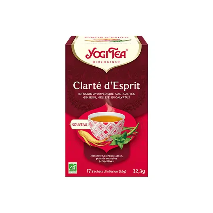 Yogi Tea Clarte d’Esprit bio 17 sachets 32,3gr