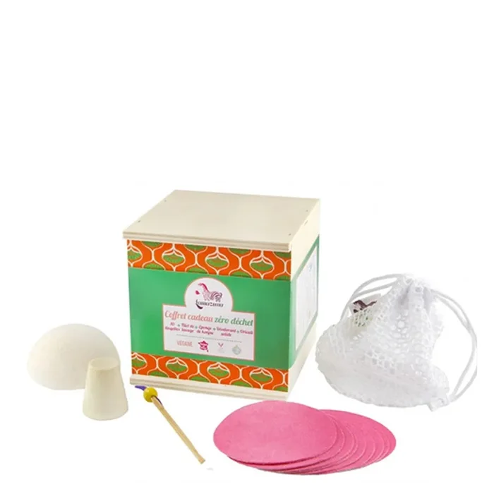 Z&eacute;ro D&eacute;chet – Coffret Lingettes Lavables x 10 +3 Produits