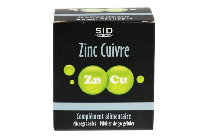 Zinc cuivre 30 gélules