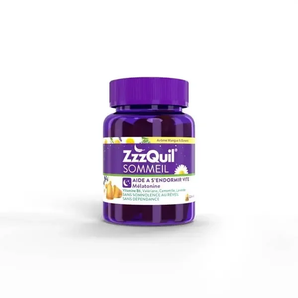 ZzzQuil Sommeil Mangue banane gummies