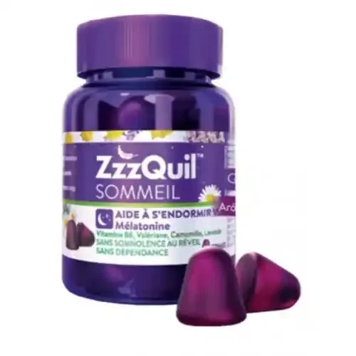 ZZZQUIL SOMMEIL Mélatonine Arôme Fruits des Bois – 30 Gommes